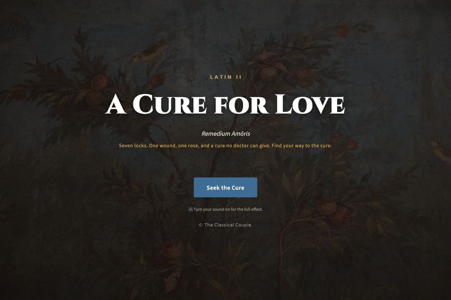 A Cure for Love: Valentine's Day Latin escape room for Latin II