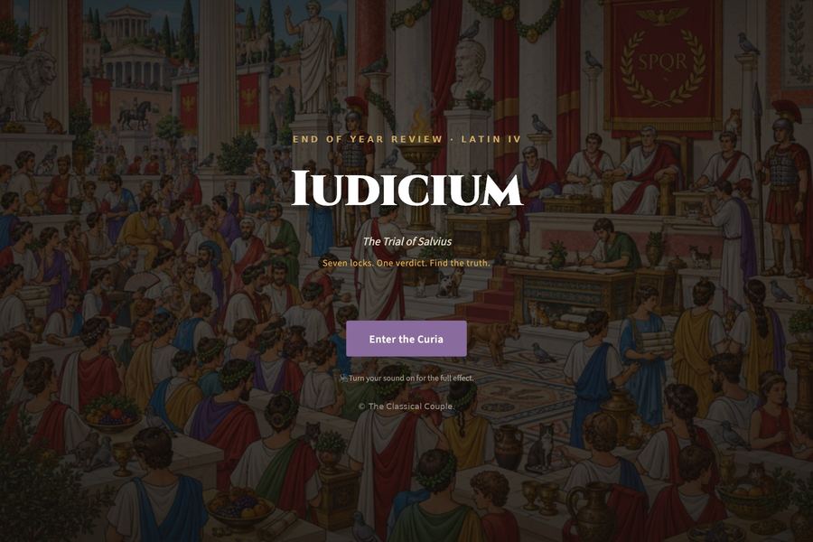 Iudicium: End of Year Latin escape room for Latin IV