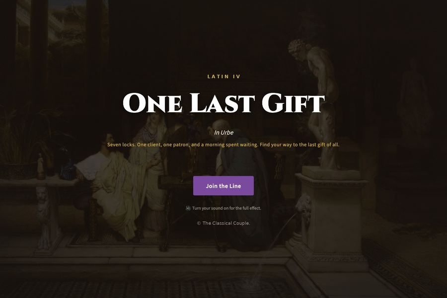 One Last Gift: Christmas Latin escape room for Latin IV