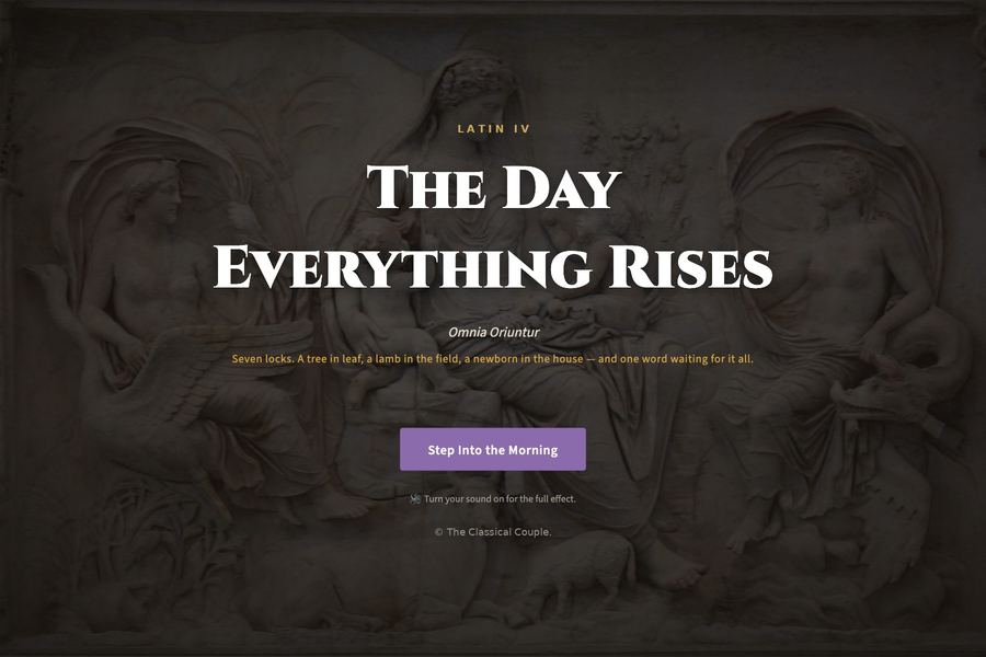 The Day Everything Rises: Easter Latin escape room for Latin IV