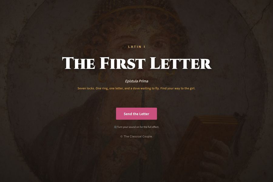 The First Letter: Valentine's Day Latin escape room for Latin I