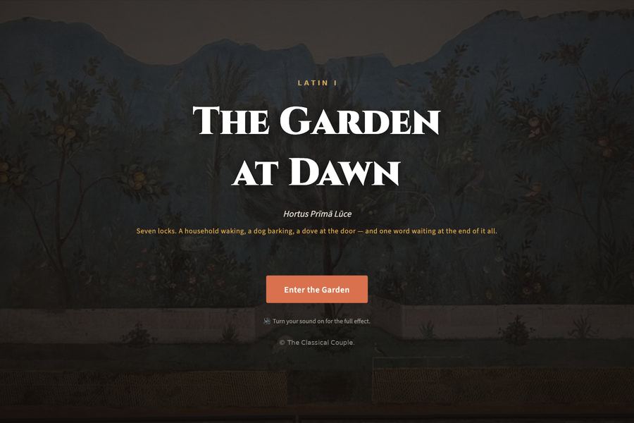 The Garden at Dawn: Easter Latin escape room for Latin I
