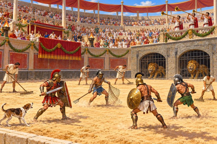 The Gladiators: The Games Latin escape room for Latin I