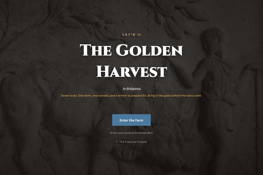 The Golden Harvest: Thanksgiving Latin escape room for Latin II