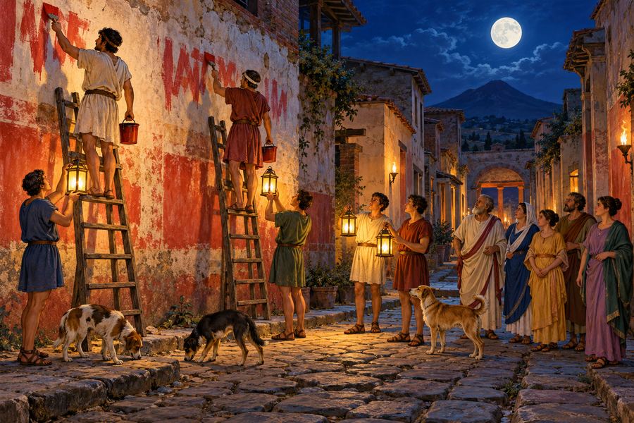 The Night Painters: Election Day Latin escape room for Latin II
