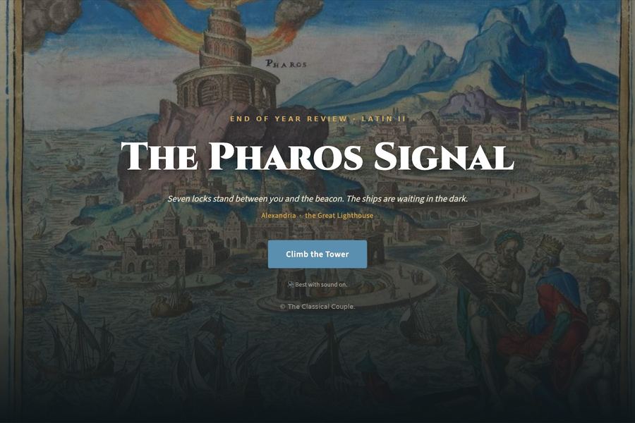 The Pharos Signal: End of Year Latin escape room for Latin II